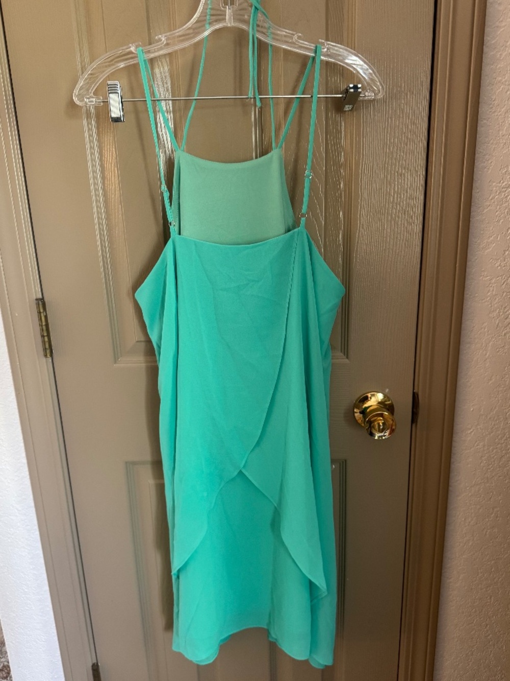 New Love riche mint green dress lined Sz L